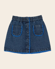 Emile Et Ida Crochet Denim Skirt