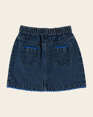 Emile Et Ida Crochet Denim Skirt
