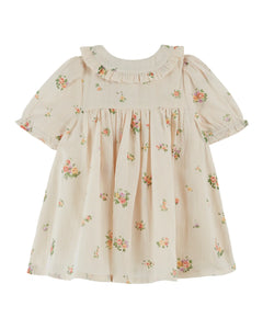 Emile Et Ida Cream Floral Althea Dress