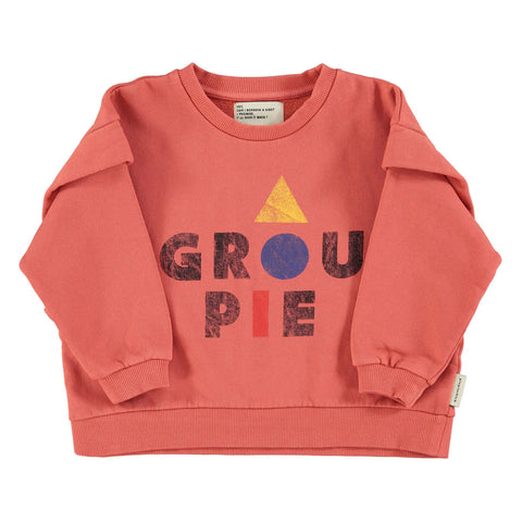 Piupiuchick Pink Groupie Print Sweatshirt