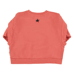 Piupiuchick Pink Groupie Print Sweatshirt