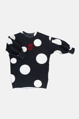Minikid Black & White Dots Dress