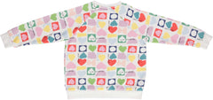 BEAU LOVES HEARTS REGLAN SWEATSHIRT