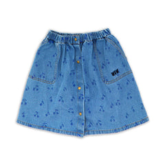 Wander & Wonder Denim Cherry Sun Skirt