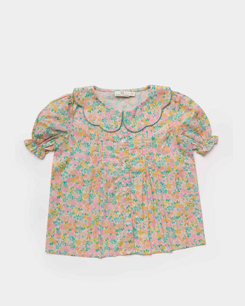 Early Sunday Emma Floral Mint Camelia Blouse
