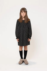 Piccola Ludo Black Polka Dot Girella Dress