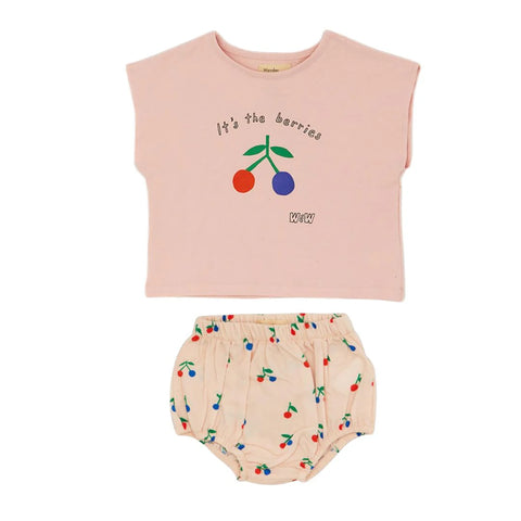 Wander & Wonder Pink Cream Ditsy Set