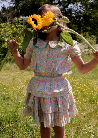 Emile Et Ida Poudre Embroidered Dress BellaKidsNY Emile Et Ida Poudre Embroidered Dress BellaKidsNY