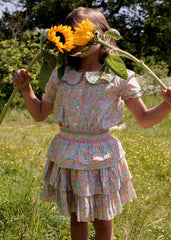 Early Sunday Emma Floral Mint Camelia Blouse