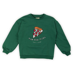 Wander & Wonder Green Pizza Sweatshirt