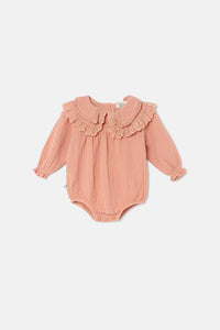 MY LITLE COZMO PINK EMMA ROMPER