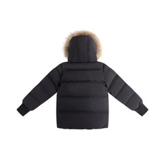 Ellabee Black/Blue Zipper Andres Down Coat