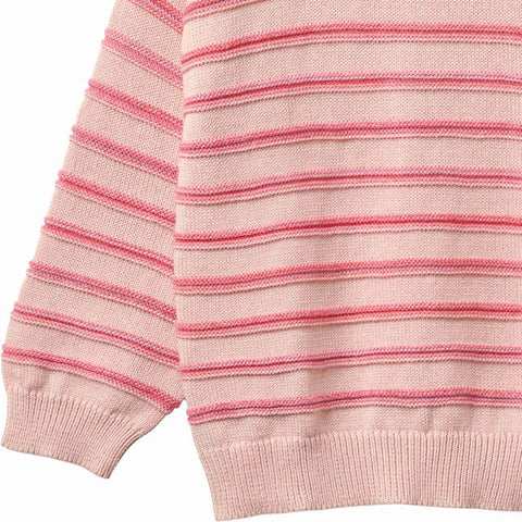Wheat Powder Stripe Harlow Knit Sweater