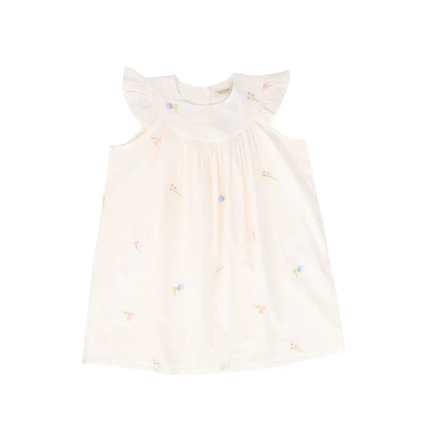 MarMar Pink Summer Embroidery Dhana Dress