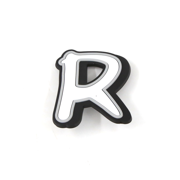 LIGHT PLUS NINE ALPHABET WHITE/BLACK LARGE - R