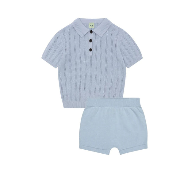 Fub Pale Blue Polo Set