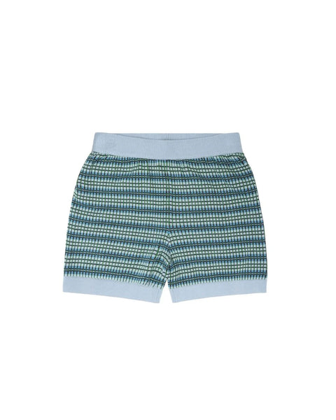 Fub Pale Blue/Sea Checked Shorts