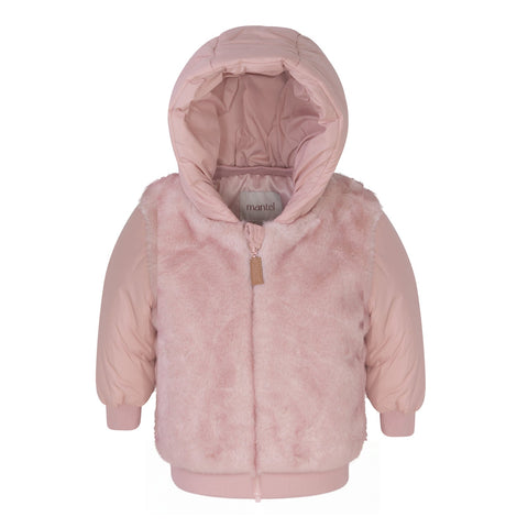 Mantel Pink Fur Front & Back Jacket