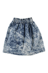 LOUD APPAREL NANI SKIRT KNEE LENGTH BLUE DYE