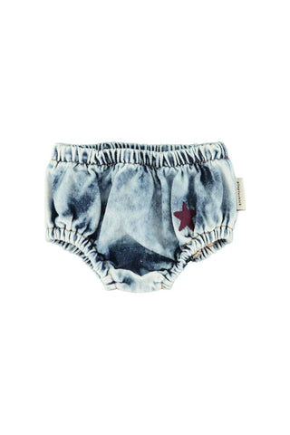 Piupiuchick Washed Blue Denim Bloomers