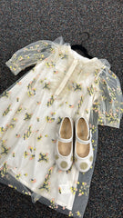 JNBY OFF WHITE PATTERN DRSS