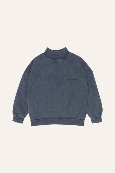 THE CAMPAMENTO BLUE HIGH NECK SWEATSHIRT