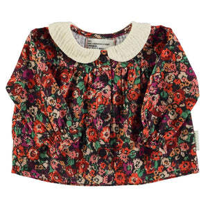 Piupiuchick Peter Pan Collar Blouse Multicolor Flowers