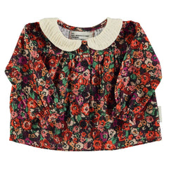 Piupiuchick Peter Pan Collar Blouse Multicolor Flowers