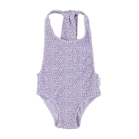 PIUPIUCHICK LAVENDER W/ ANIMAL PRINT SWIMSUIT