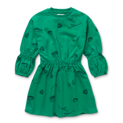 SPROET & SPROUT FERN GREEN SKI PRINT SWEAT DRESS