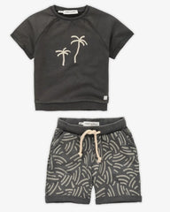 SPROET AND SPROUT WAVES PRINT SWEAT SHORTS
