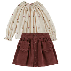 Emile Et Ida Creme Brodee Blouse
