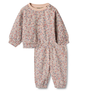 Wheat Rose Dust Flower Lia Sweatshirt & Chevy Sweatpants Set