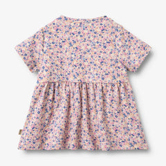 Wheat Pink/Blue Flowers Anna Dress