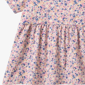 Wheat Pink/Blue Flowers Anna Dress