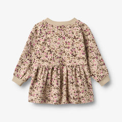 Wheat Soft Sand Flowers Dorthea Baby Dress