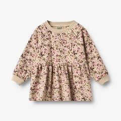 Wheat Soft Sand Flowers Dorthea Baby Dress