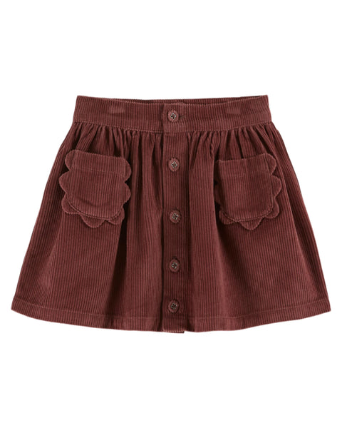 Emile Et Ida Violine Jupe Fleurs Velours Skirt