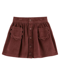 Emile Et Ida Violine Jupe Fleurs Velours Skirt