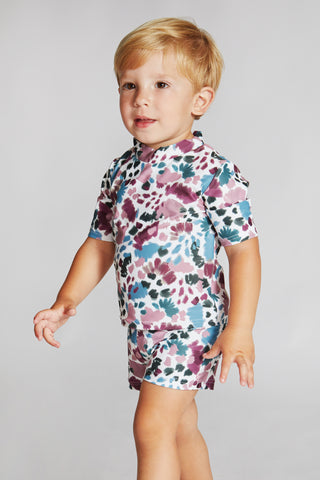 SUNCRACY MULTICOLOR CRAYONS CANNES LYCRA SWIM SHORTS