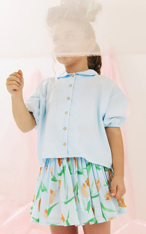 Morley Tulip sky skirt