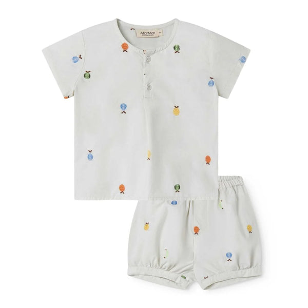 MarMar Beige Fruit Embroided Tero Set