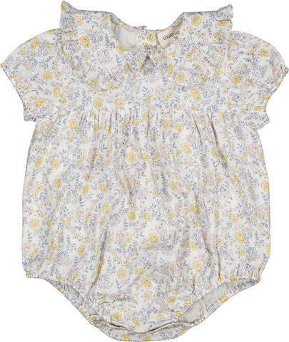 Louis Louise Off White Romantic Flower Poupette Romper