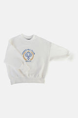 MINIKID CREAM RACKETS SWEATSHIRT