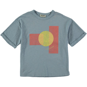 TOCOTO VINTAGE BLUE FAME OVERSIZED SUNSHINE TSHIRT