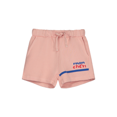 BONMOT TAN ROSE MON CHERI FLEECE SHORT