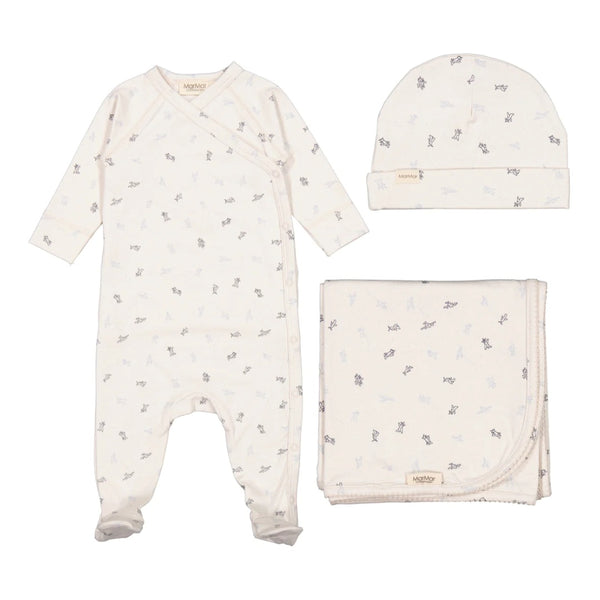 MARMAR AIRPLANES RUBELLO 3 PC SET (STRETCHIE, HAT, BLANKET)