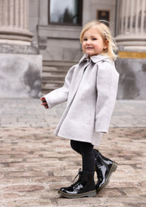 Mantel Grey Wool Coat
