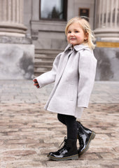 Mantel Grey Wool Coat
