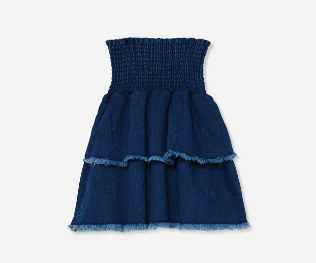 my little cozmo denim dress My Little Cozmo Chambray Denim Shell Dress 3 / Denim